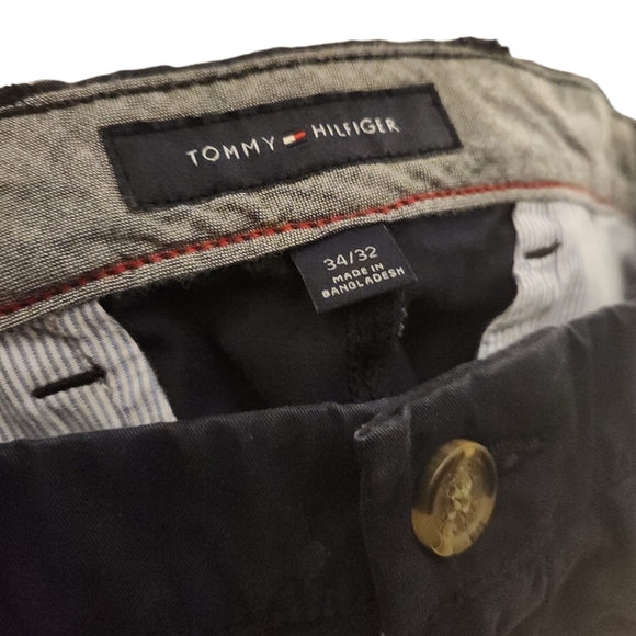 Tommy Hilfiger navy chinos 34 32 - Picture 3 of 3